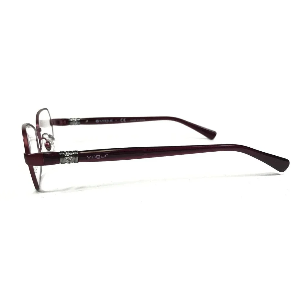 Vogue Eyeglasses Frames VO3970-B 977-S Violet Red Cat Eye Wire Rim 51-17-135